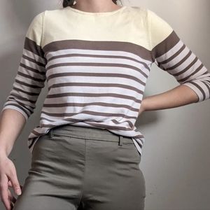 (2/$20) Striped knit sweater